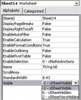 Thủ thuật Giấu bảng tính Excel chuyên nghiệp